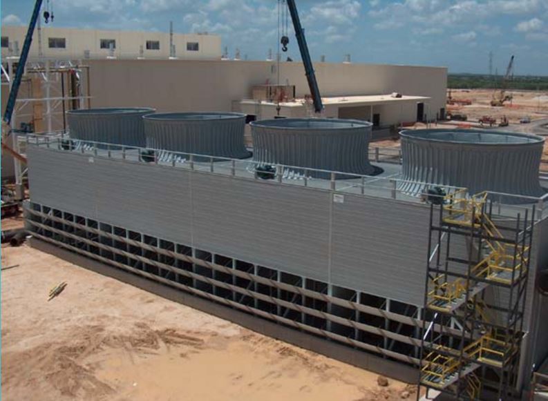 Pritchard Field erected Cooling Towers