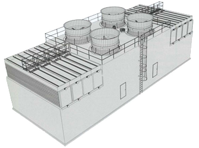 Field Erected Industrial Process Coolers use evaporative cooling to consume less energy, with space requirement, reduced capital investment